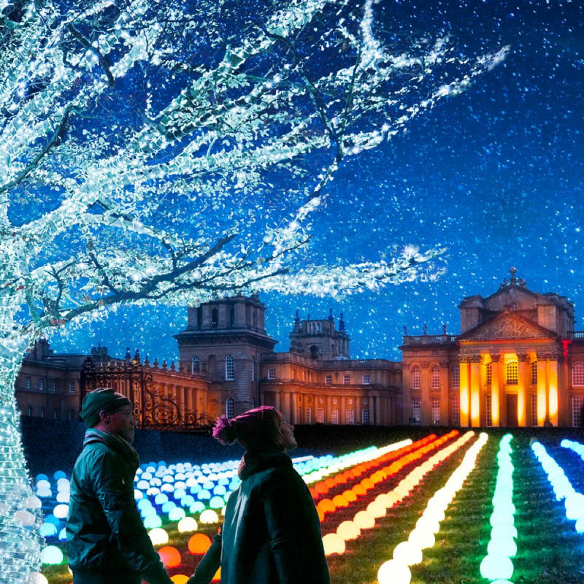 Blenheim Palace Christmas Lights 2020 - Red Kite Days