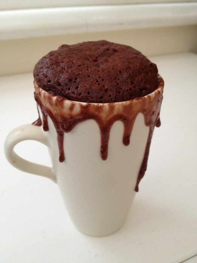 Chocolate Microwave Mug Cake - Red Kite Days