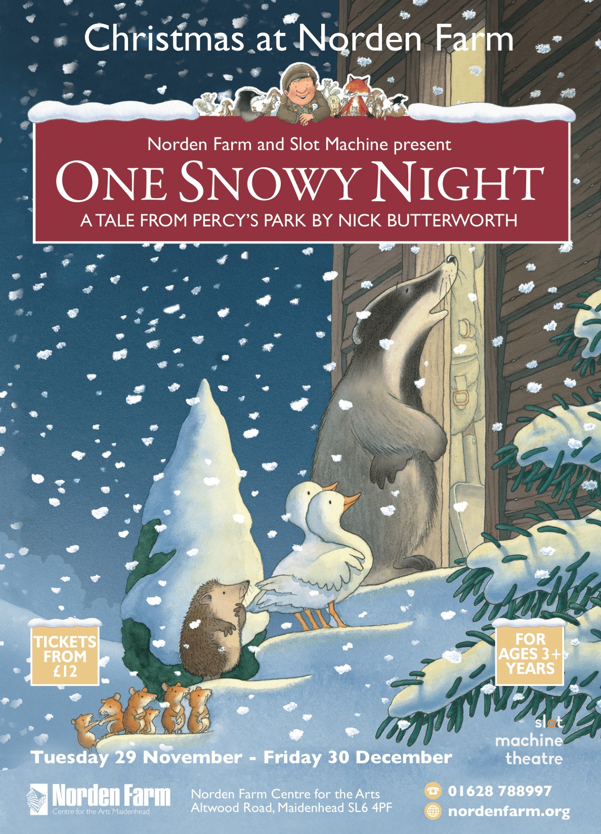 One Snowy Night Christmas Theatre Show at Norden Farm Red Kite Days